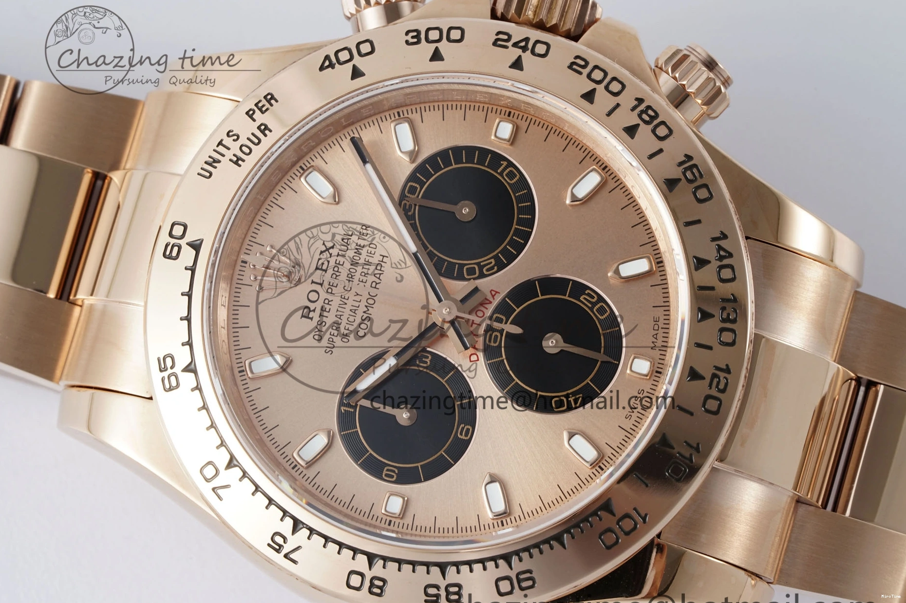 MiroTime 0309 Sporty Daytona 116505 QF 1:1 Best Edition RG Dial on RG Bracelet SA4130 V 1755